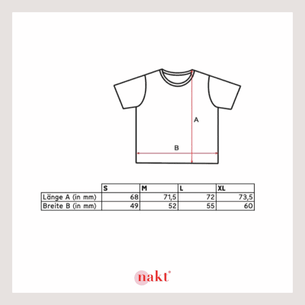 Größentabelle Groessentabelle size chart unisex tshirt
